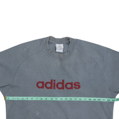 Mens UK Size L adidas Grey Pullover Sweatshirt