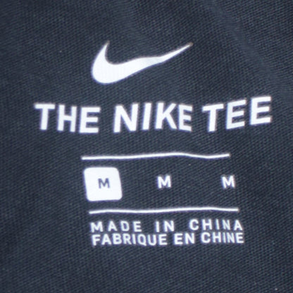 Nike Men's Black Crew Neck Short Sleeve Cotton T-Shirt Size M