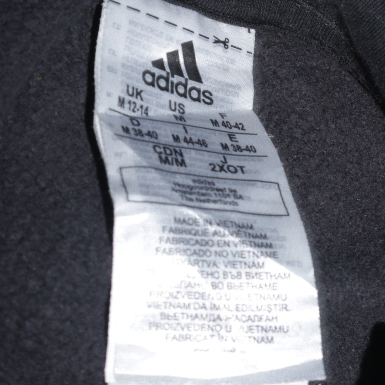 Womens UK Size M adidas Black Pullover Hoodie