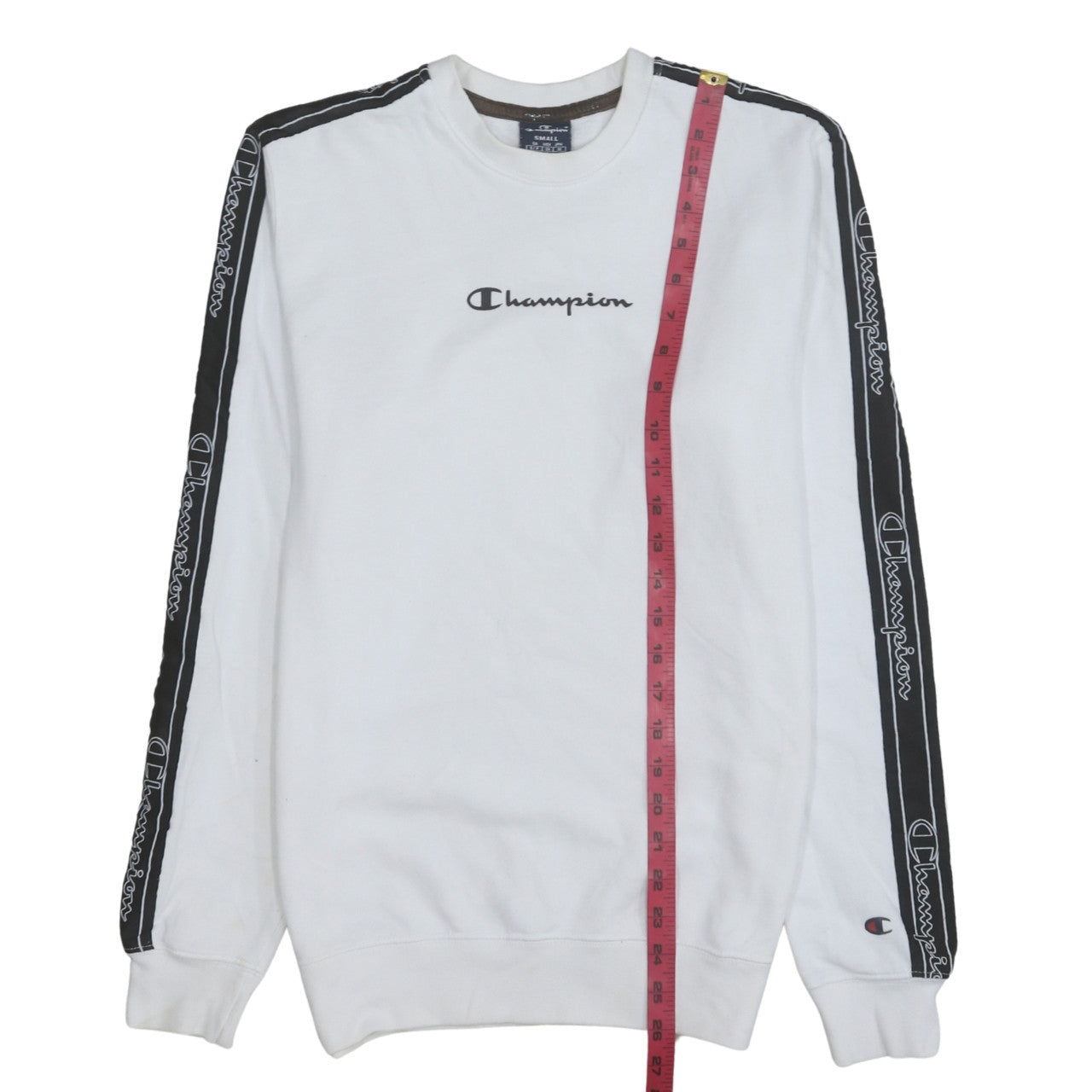 Mens UK Size S Champion White Pullover Sweatshirt