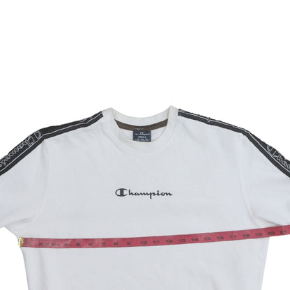 Mens UK Size S Champion White Pullover Sweatshirt