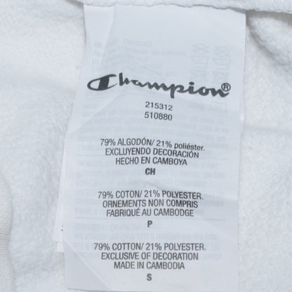 Mens UK Size S Champion White Pullover Sweatshirt
