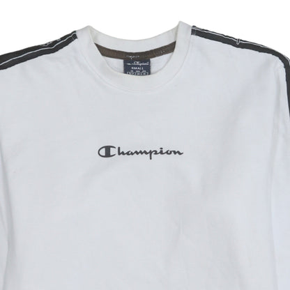 Mens UK Size S Champion White Pullover Sweatshirt