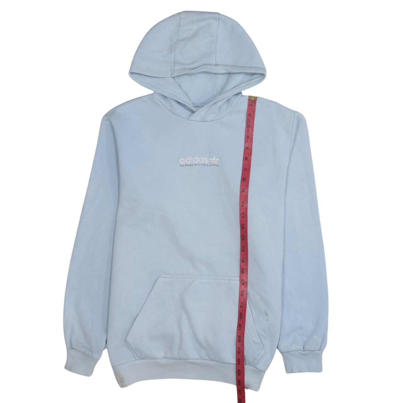 Mens UK Size M adidas Blue Pullover Hoodie