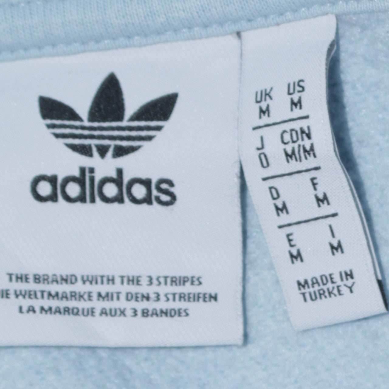 Mens UK Size M adidas Blue Pullover Hoodie