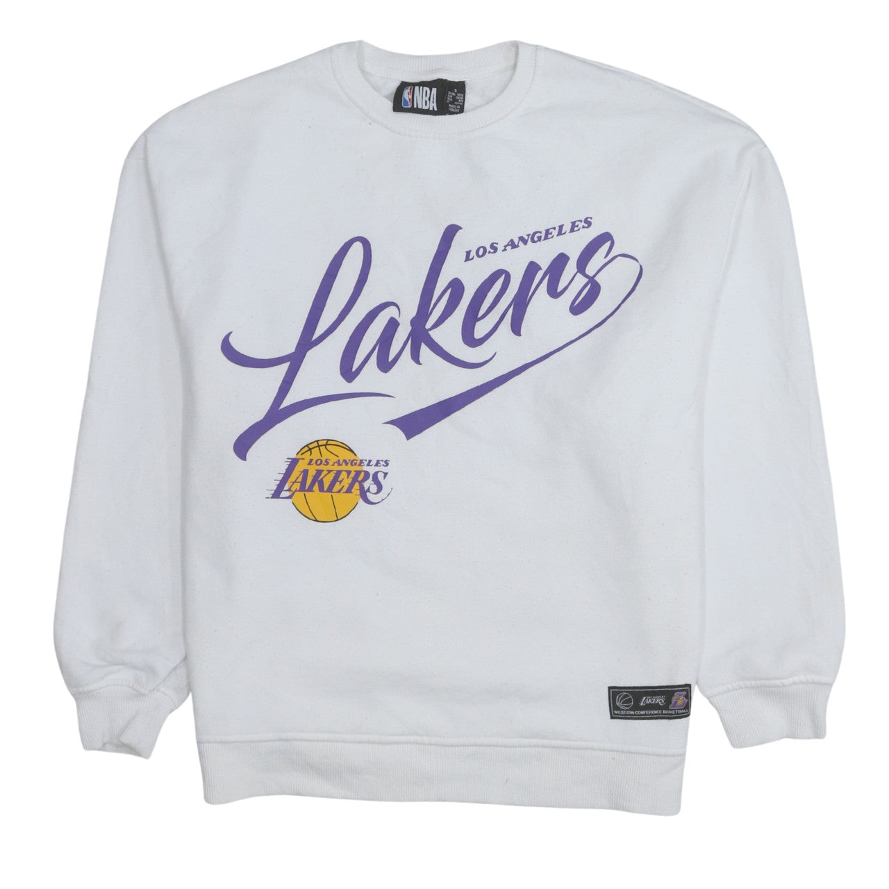 Womens UK Size S NBA White Pullover Sweatshirt