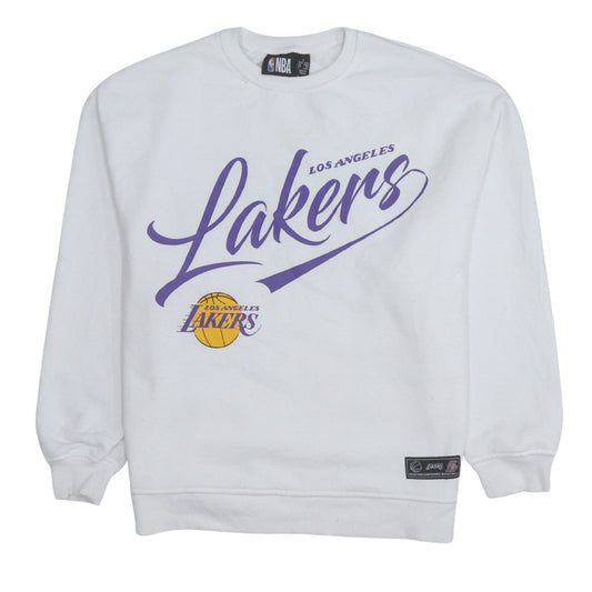 Womens UK Size S NBA White Pullover Sweatshirt