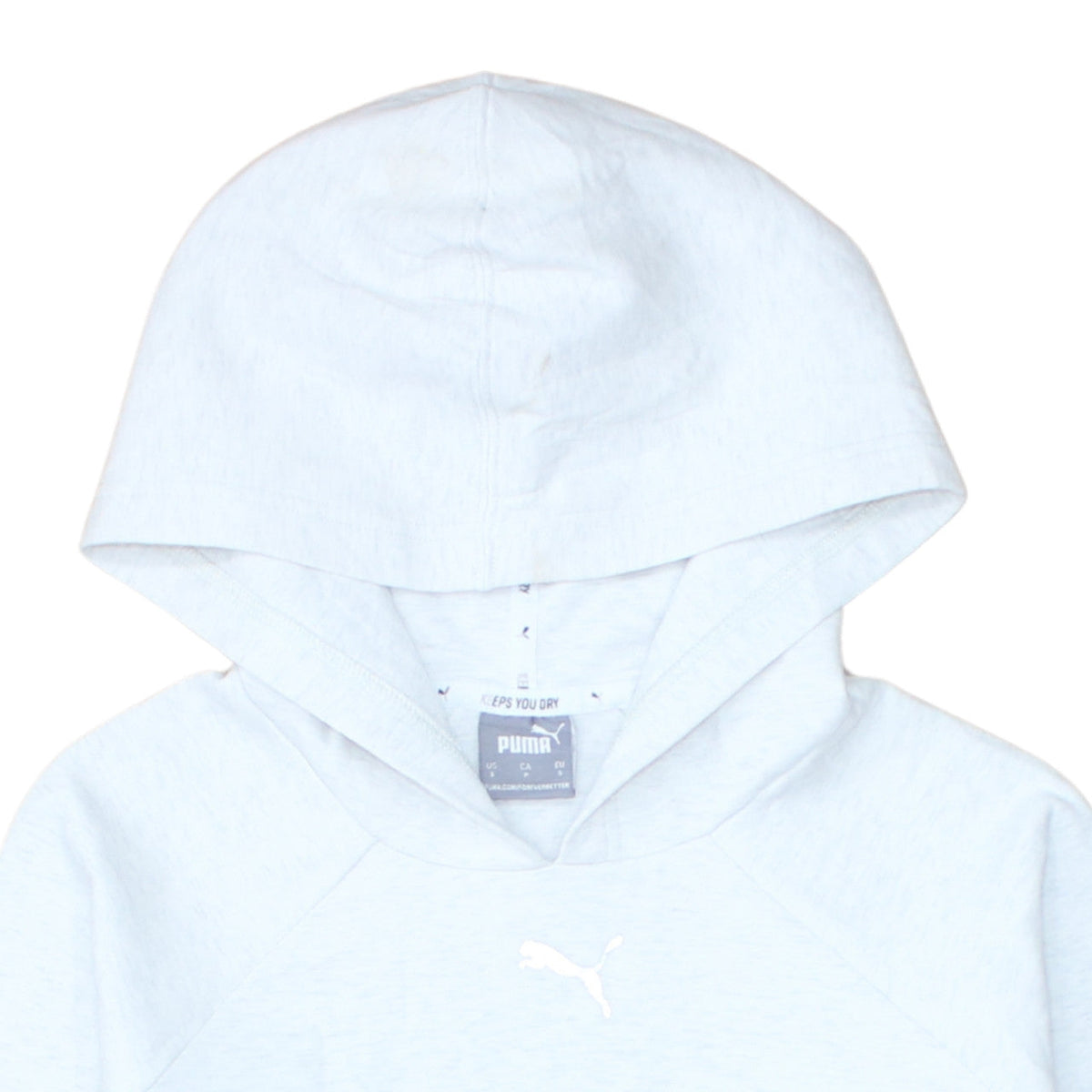 Womens UK Size S PUMA Grey Pullover Hoodie