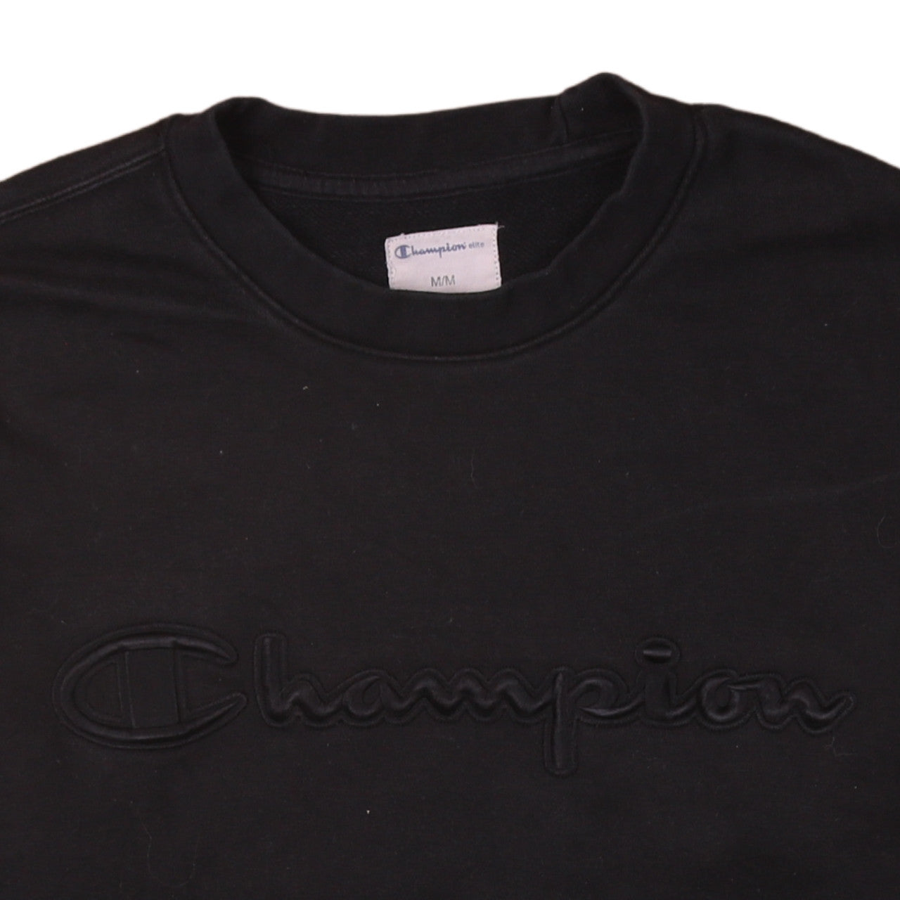 Mens UK Size M Champion Black Pullover Sweatshirt