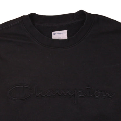 Mens UK Size M Champion Black Pullover Sweatshirt