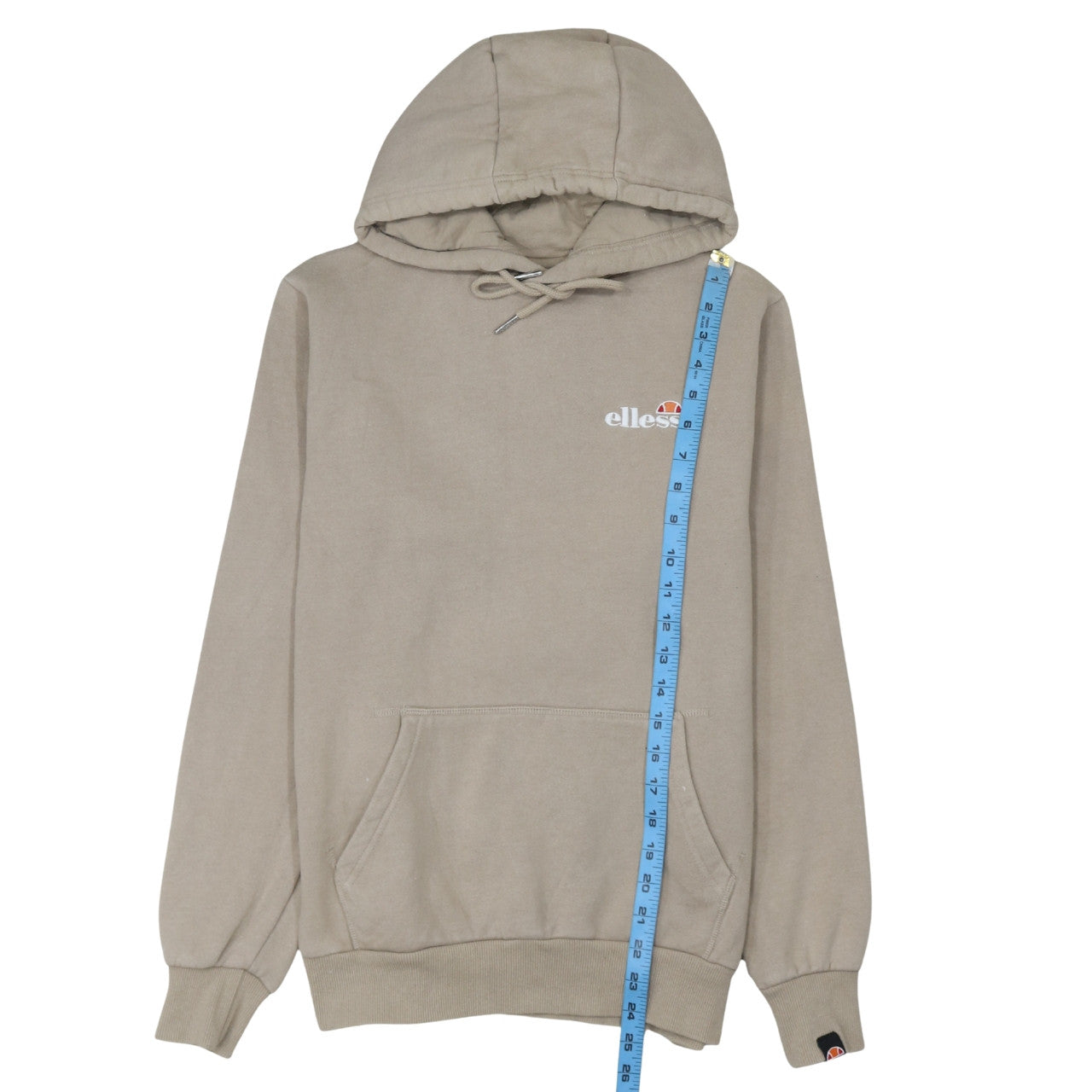Mens UK Size XS ellesse Beige Pullover Hoodie