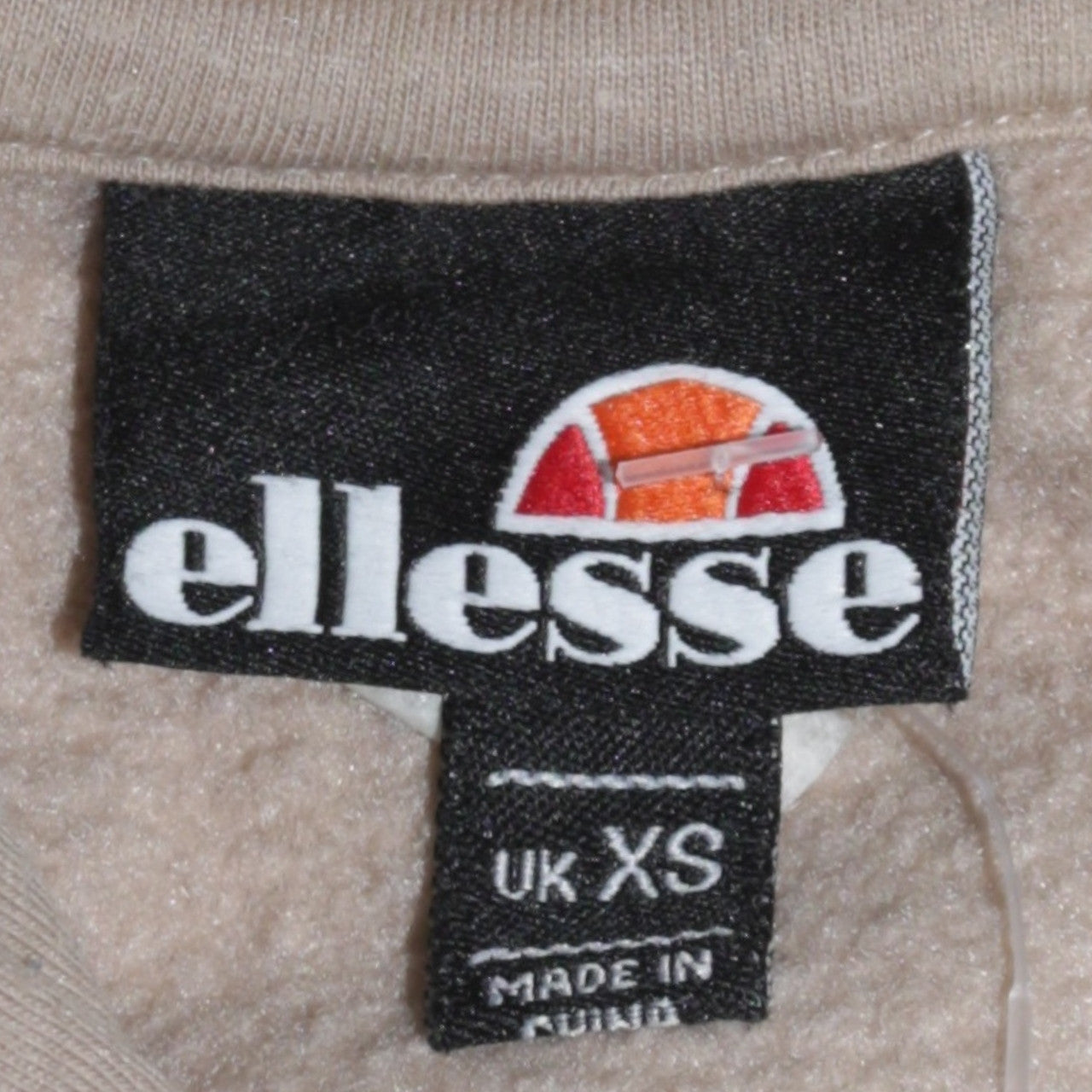 Mens UK Size XS ellesse Beige Pullover Hoodie