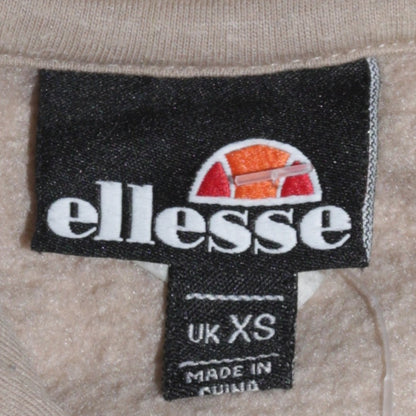 Mens UK Size XS ellesse Beige Pullover Hoodie