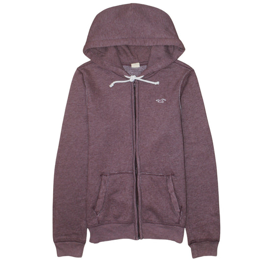 Mens UK Size S Hollister Purple Full Zip Hoodie