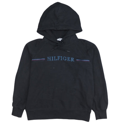 Mens UK Size XS Tommy Hilfiger Black Pullover Hoodie