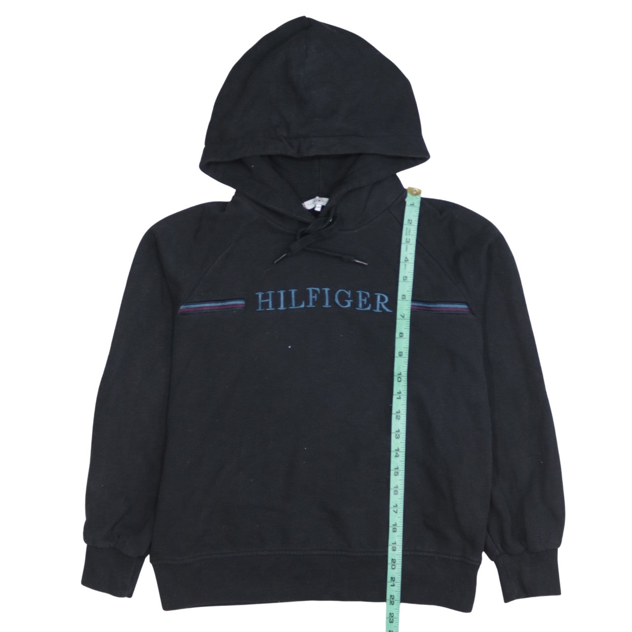 Mens UK Size XS Tommy Hilfiger Black Pullover Hoodie