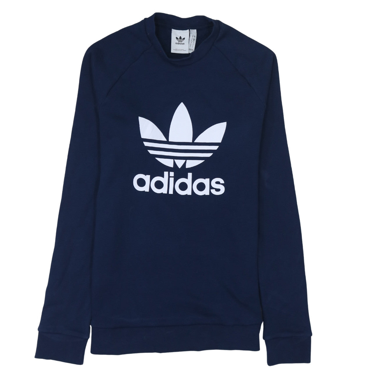 Mens UK Size S adidas Blue Pullover Sweatshirt