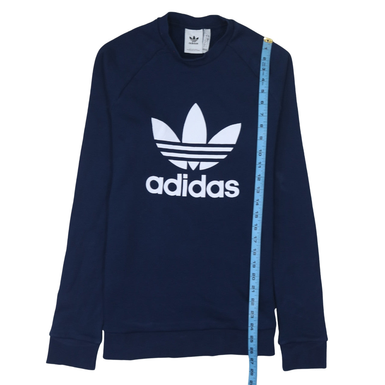 Mens UK Size S adidas Blue Pullover Sweatshirt