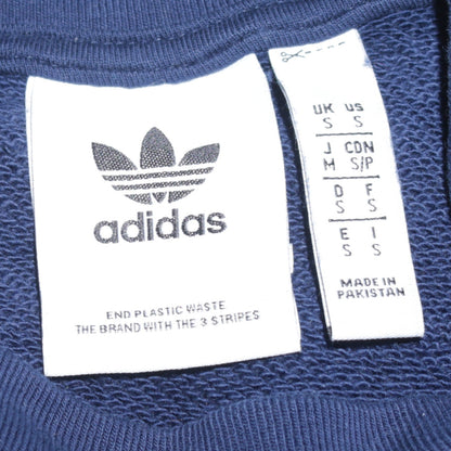 Mens UK Size S adidas Blue Pullover Sweatshirt