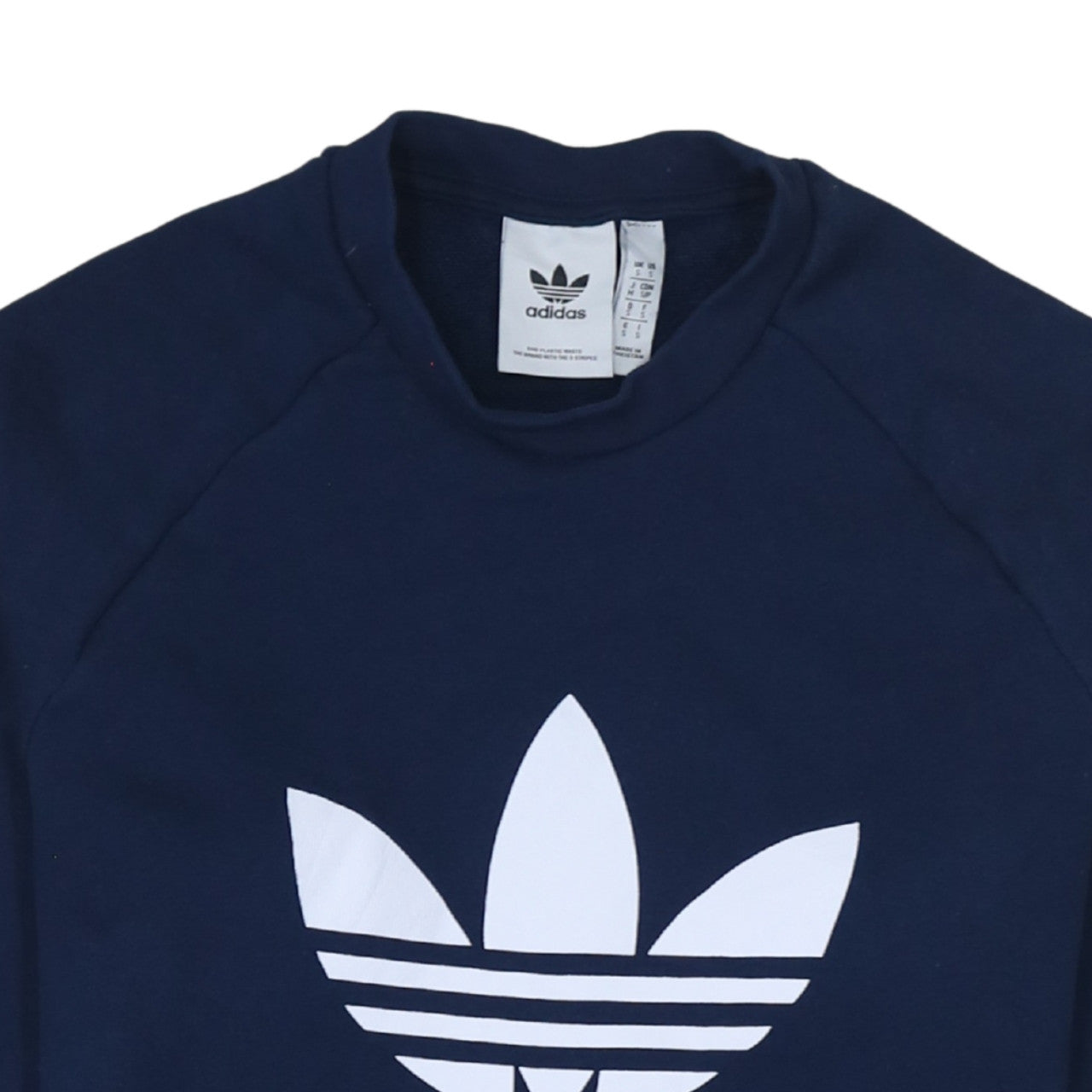 Mens UK Size S adidas Blue Pullover Sweatshirt