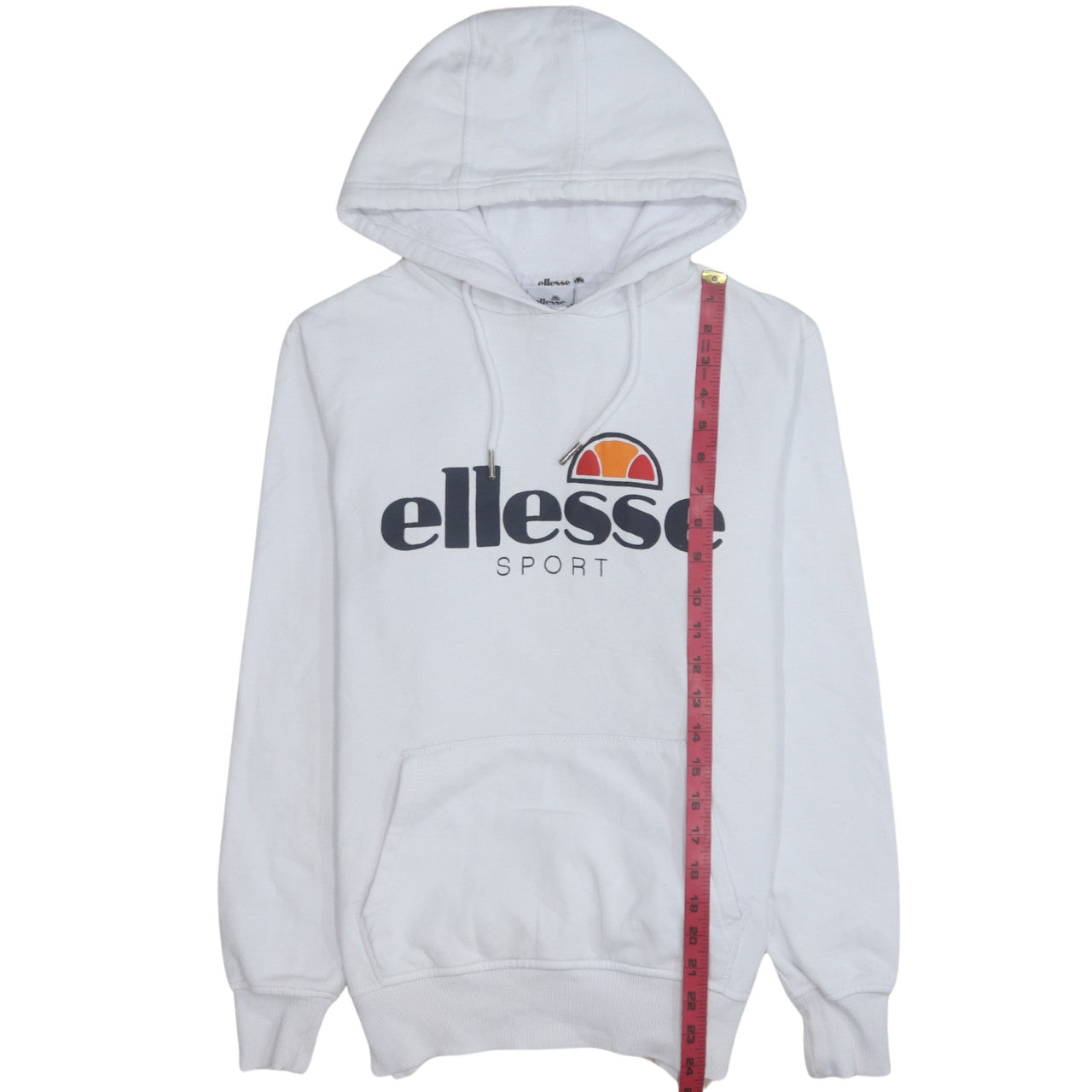 Womens UK Size 10 ellesse White Pullover Hoodie