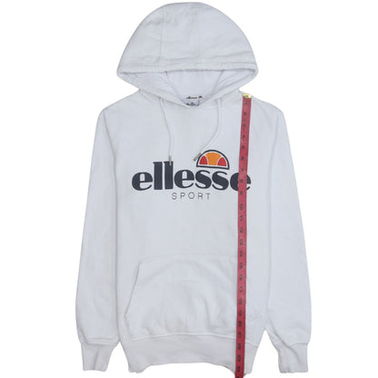 Womens UK Size 10 ellesse White Pullover Hoodie