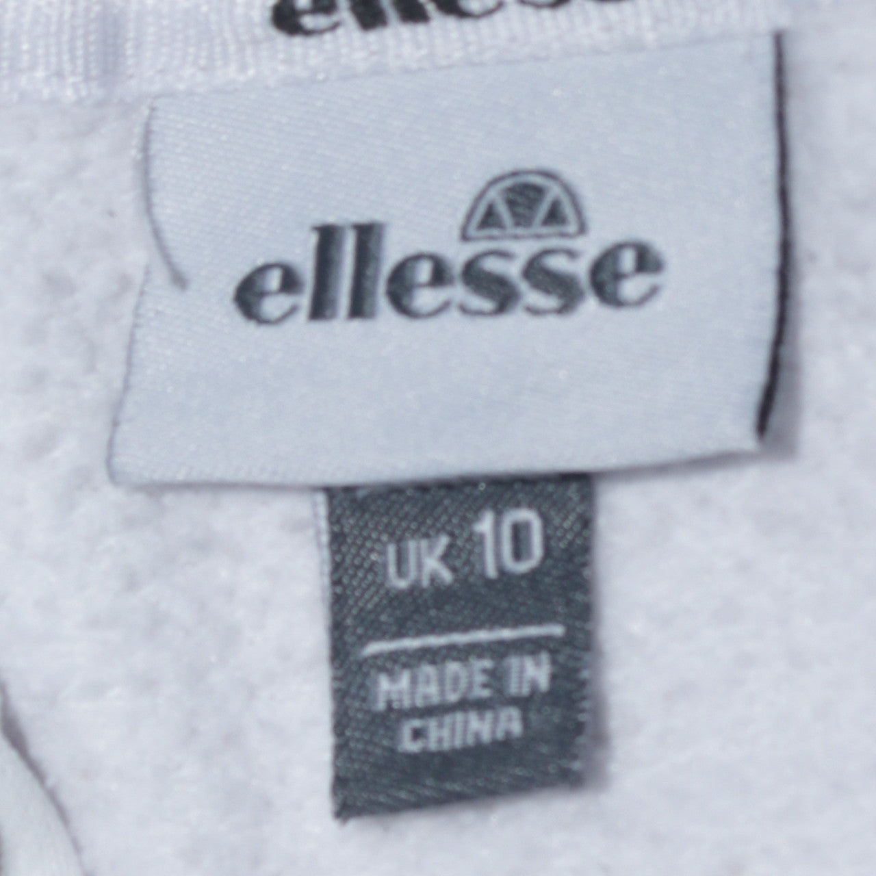 Womens UK Size 10 ellesse White Pullover Hoodie