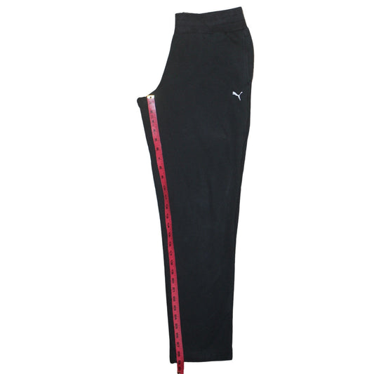 Womens UK Size M PUMA Regular Fit Jogger Black Trousers