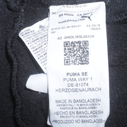 Womens UK Size M PUMA Regular Fit Jogger Black Trousers