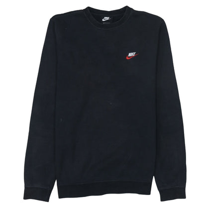 Mens UK Size M Nike Black Pullover Sweatshirt