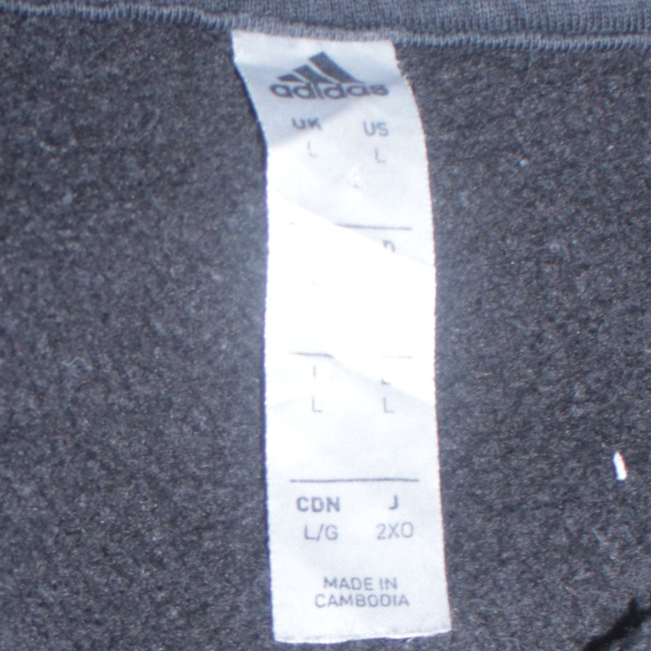 Mens UK Size L adidas Black Pullover Hoodie