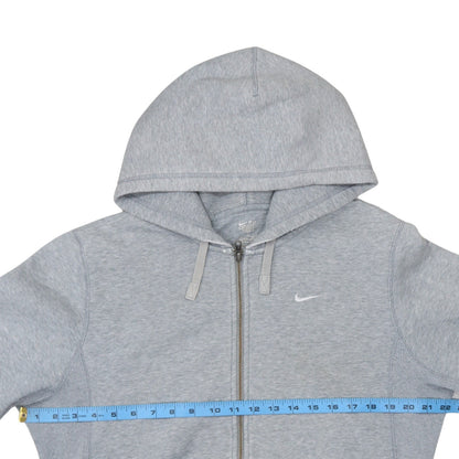 Mens UK Size M Nike Grey Full Zip Hoodie