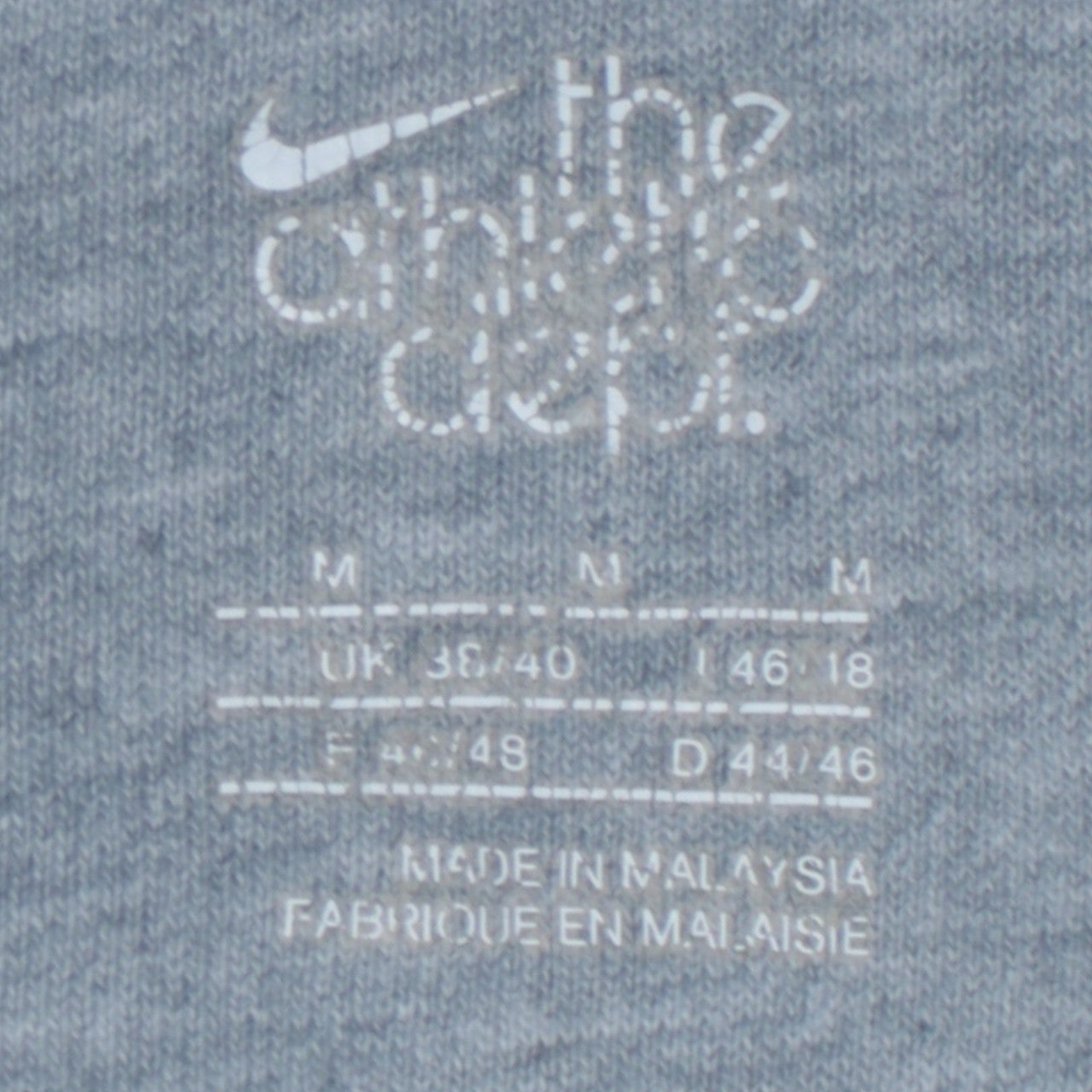 Mens UK Size M Nike Grey Full Zip Hoodie