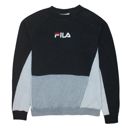 Mens UK Size S FILA Black Pullover Sweatshirt