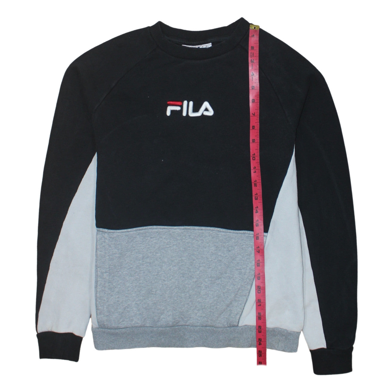 Mens UK Size S FILA Black Pullover Sweatshirt