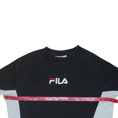 Mens UK Size S FILA Black Pullover Sweatshirt