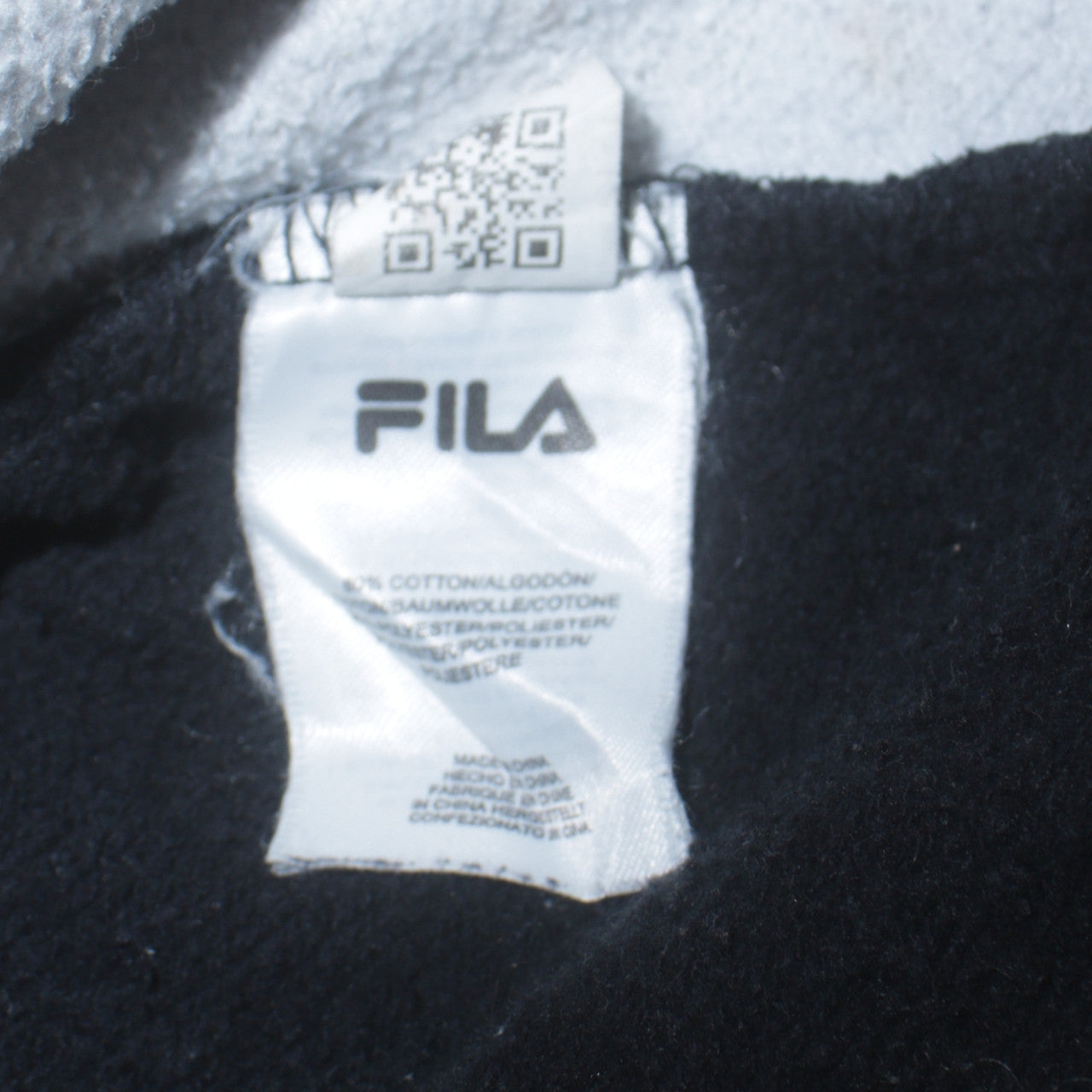 Mens UK Size S FILA Black Pullover Sweatshirt