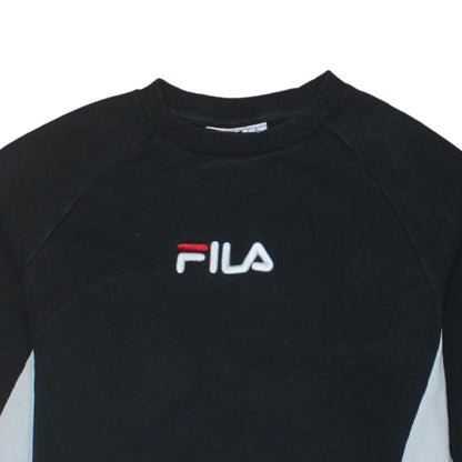 Mens UK Size S FILA Black Pullover Sweatshirt