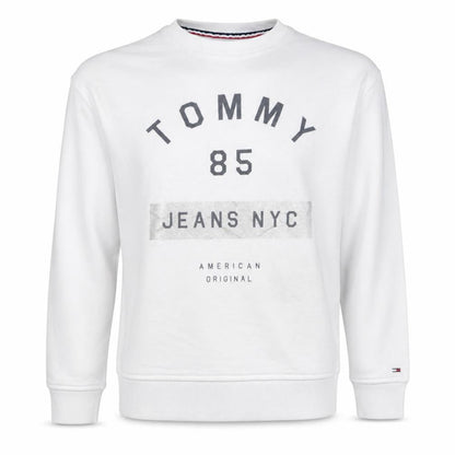 Mens UK Size S Tommy Jeans White Pullover Sweatshirt