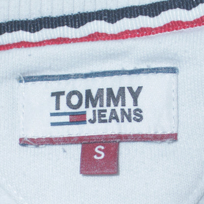 Mens UK Size S Tommy Jeans White Pullover Sweatshirt