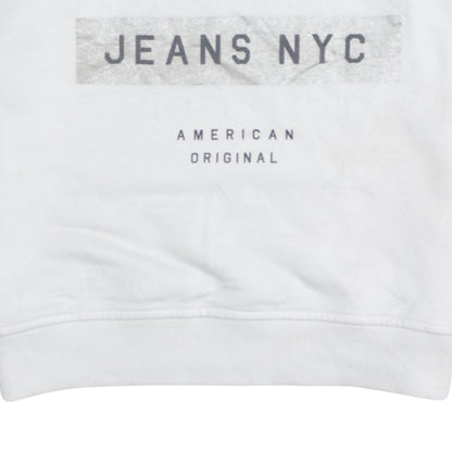 Mens UK Size S Tommy Jeans White Pullover Sweatshirt