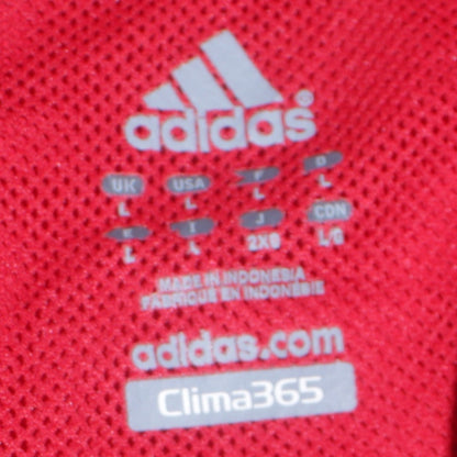 Mens UK Size L adidas Red Windbreaker Coat