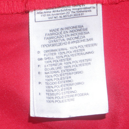 Mens UK Size L adidas Red Windbreaker Coat