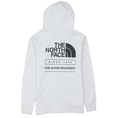 Womens UK Size M The North Face White Pullover Hoodie