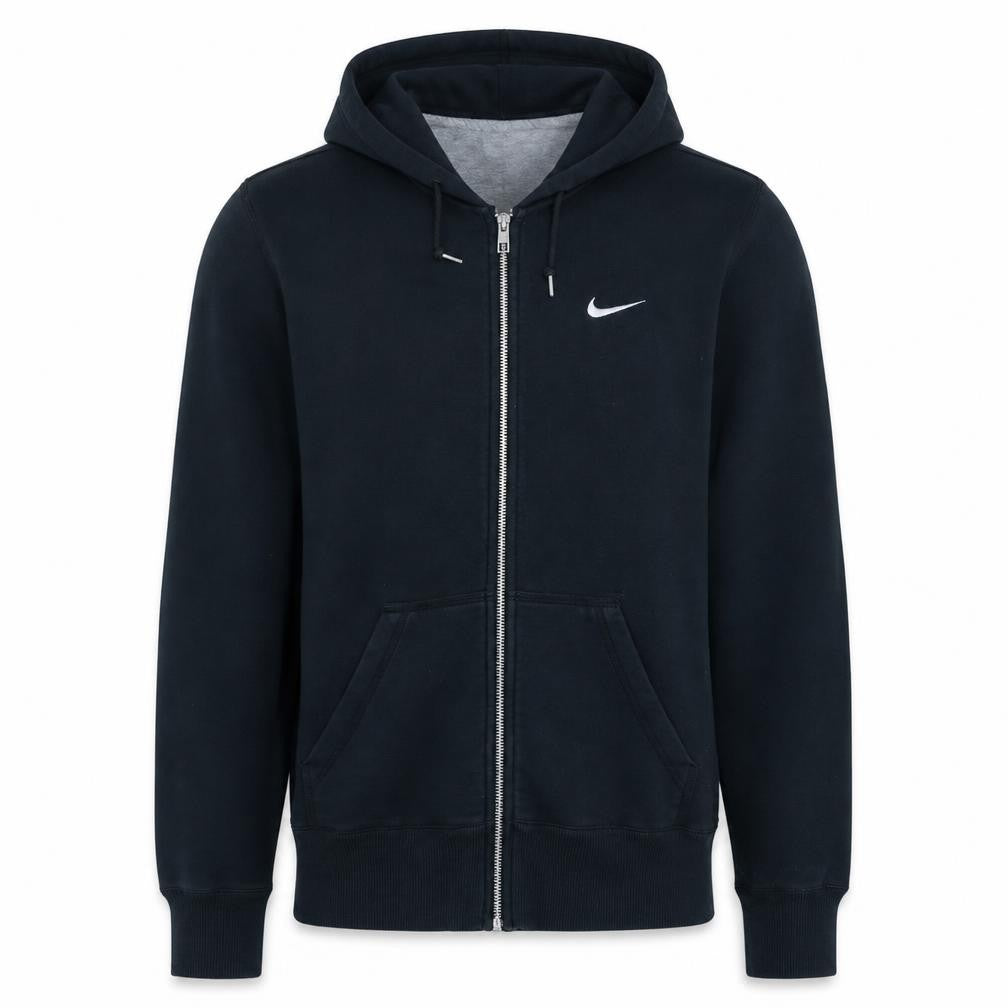 Mens UK Size L Nike Black Full Zip Hoodie