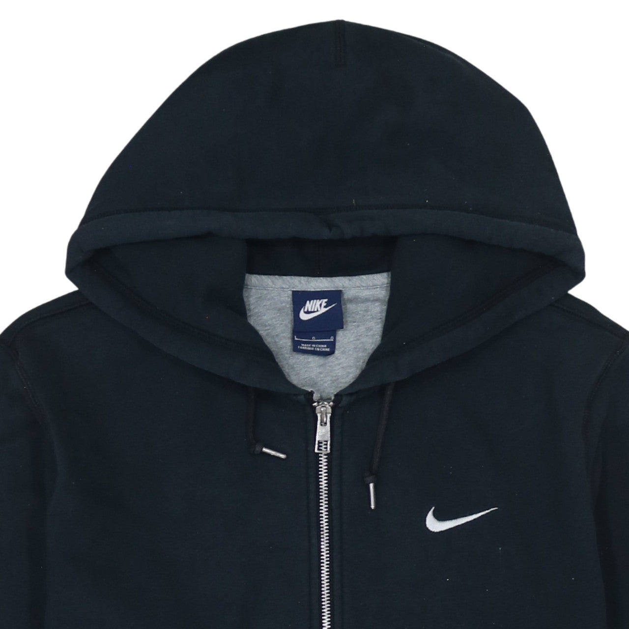 Mens UK Size L Nike Black Full Zip Hoodie