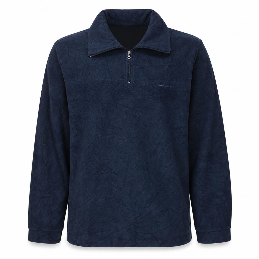 Mens UK Size L Champion Blue Henley Sweatshirt