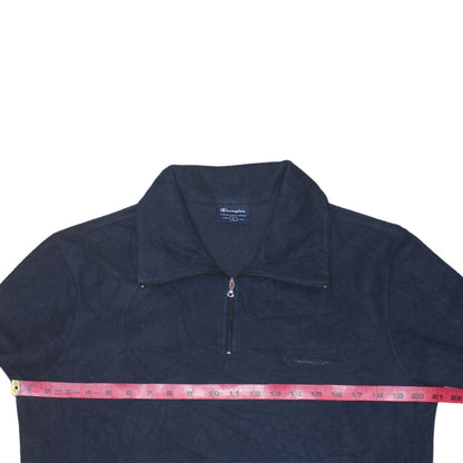 Mens UK Size L Champion Blue Henley Sweatshirt