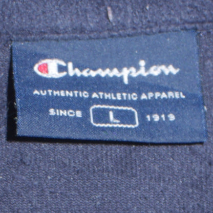 Mens UK Size L Champion Blue Henley Sweatshirt