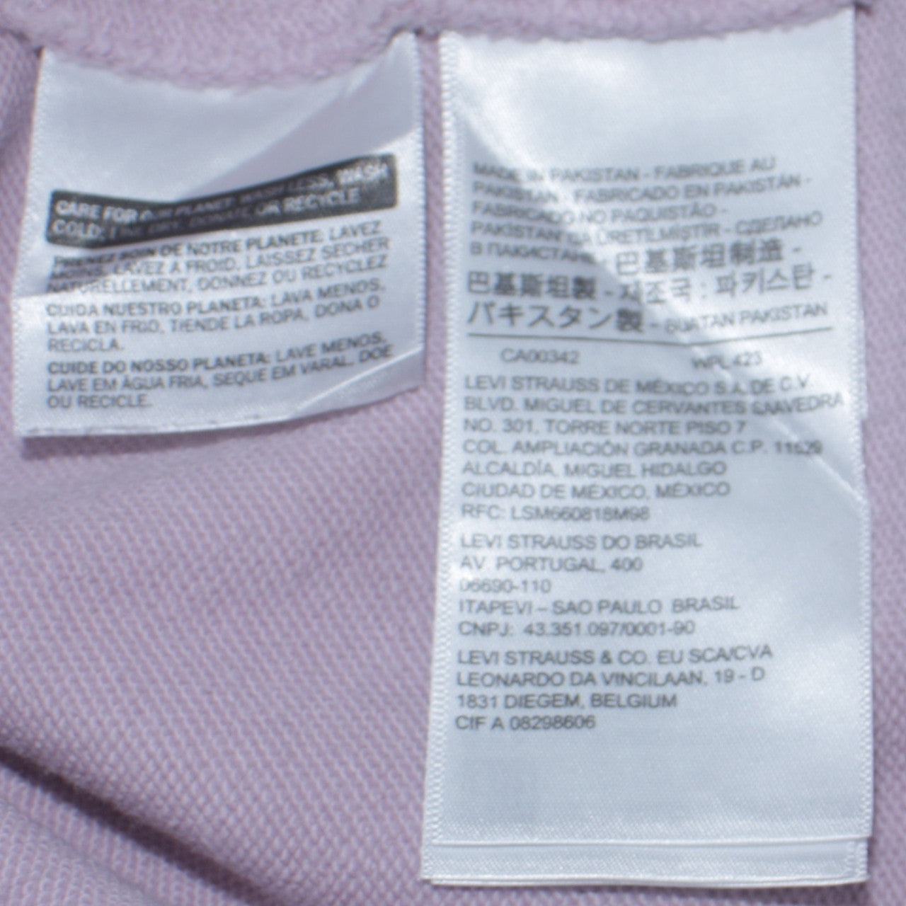 Mens UK Size XS Levi's Pink Pullover Hoodie